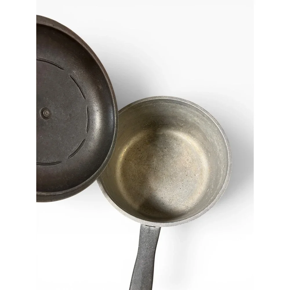 Vintage Club‎ Aluminum Harvest Gold Yellow Saucepan with Lid 1.5 Quart USA Made